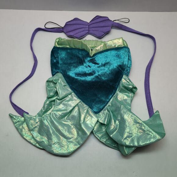Build A Bear Mermaid Shell Top and Tail Outfit Costume - Picture 1 of 9